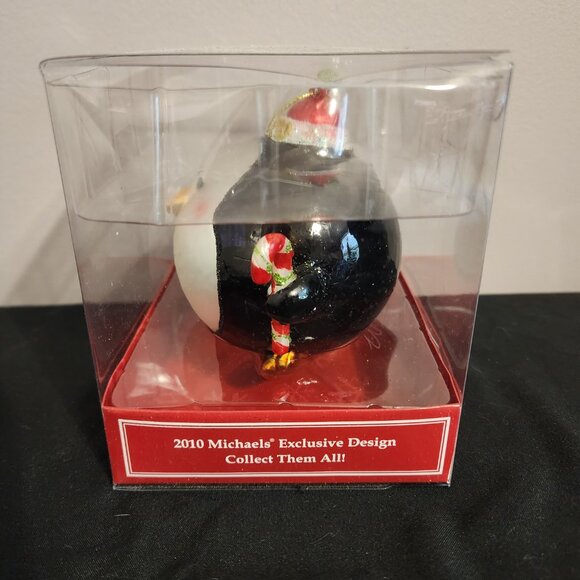 2/$13 Michaels Large Collectible Penguin Festive Christmas Ornament - Brand New - Picture 4 of 10